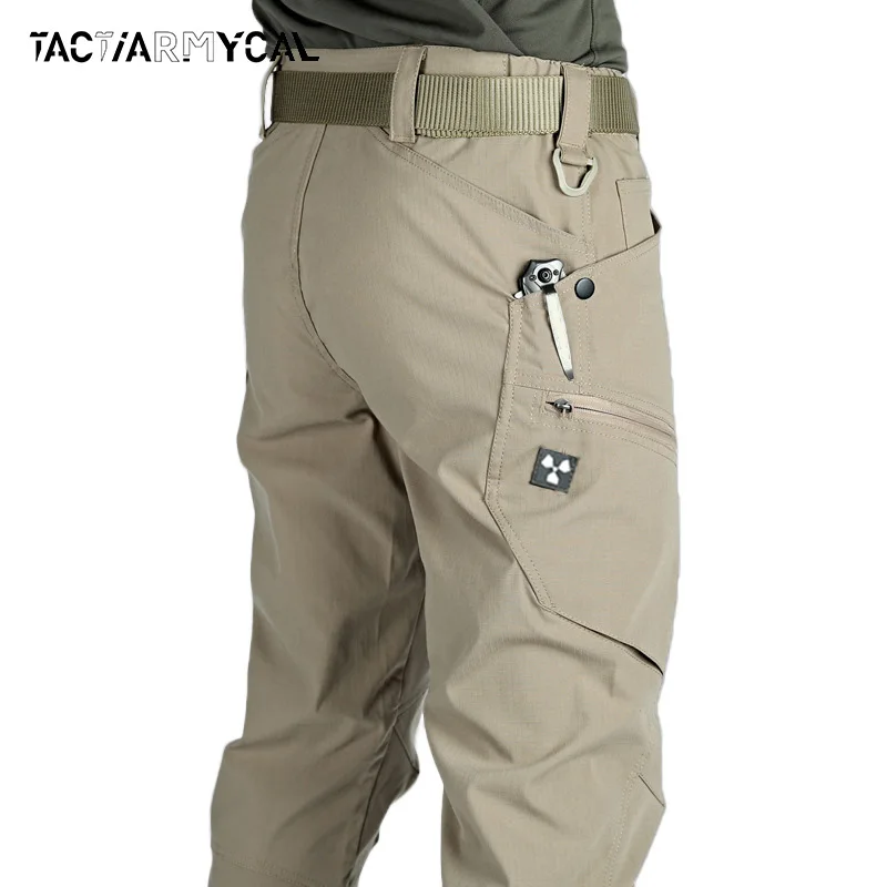 Tactical Pants Men's Training Pants Multi-Pocket Cargo Pants Waterproof Quick Dry Man Trousers Outdoor Fishing Jogger Pant Male