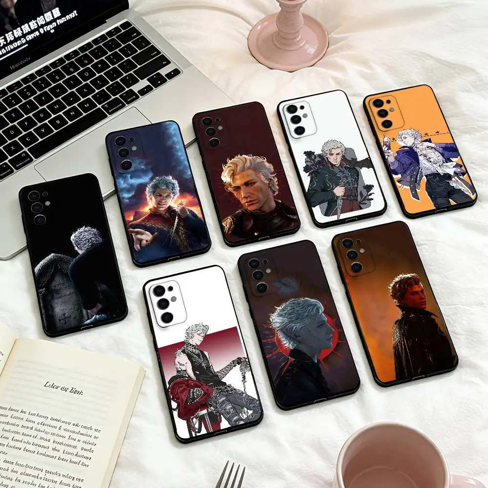 

B-Baldurs A-Astarion Gate Phone Case For Samsung S 25,24,23,22,30,21,10,9,Ultra,Plus,Lite,FE,4,5 G Soft Black Case