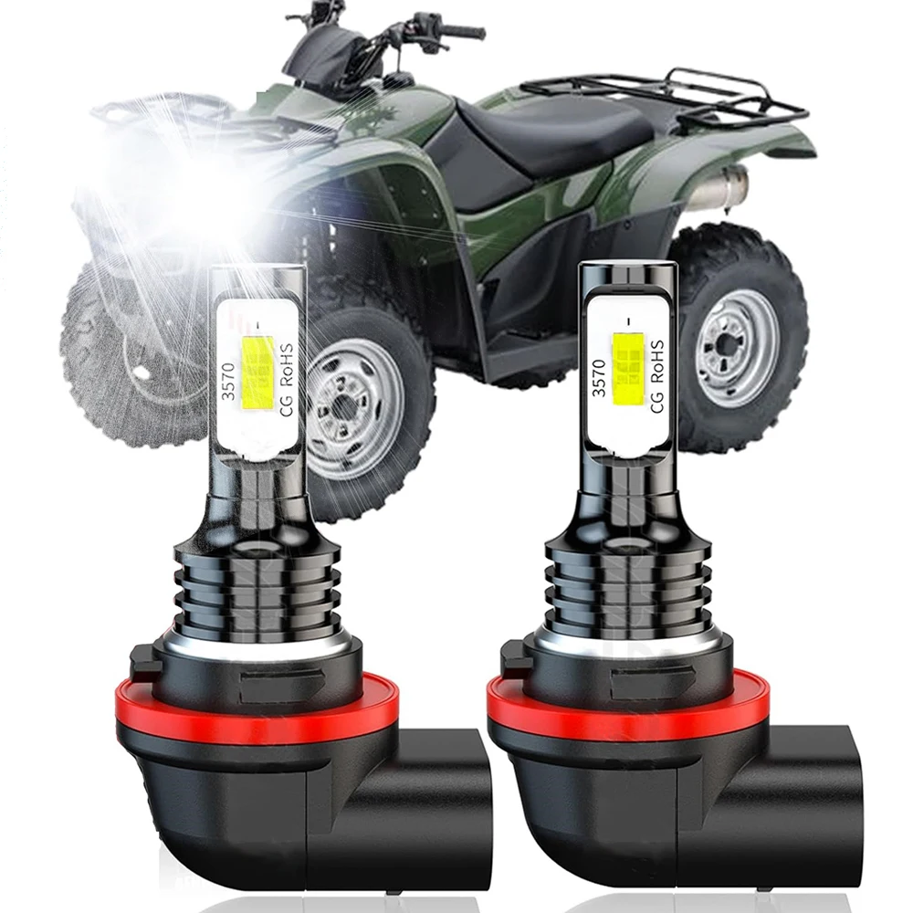 Compatible with Honda Rancher TRX420 TRX500 Lights 2014 2015 2016 2017 2018 2019 2020 2021 2022, 34901-HR3-A21 Bulbs, 600% Brigh