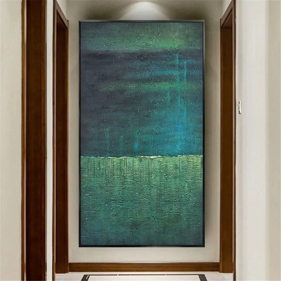 High Quality Hand-Painted Abstract Canvas Oil Painting Large Textured Wall Art Geometric Painting Modern Boho Wall Home Decor