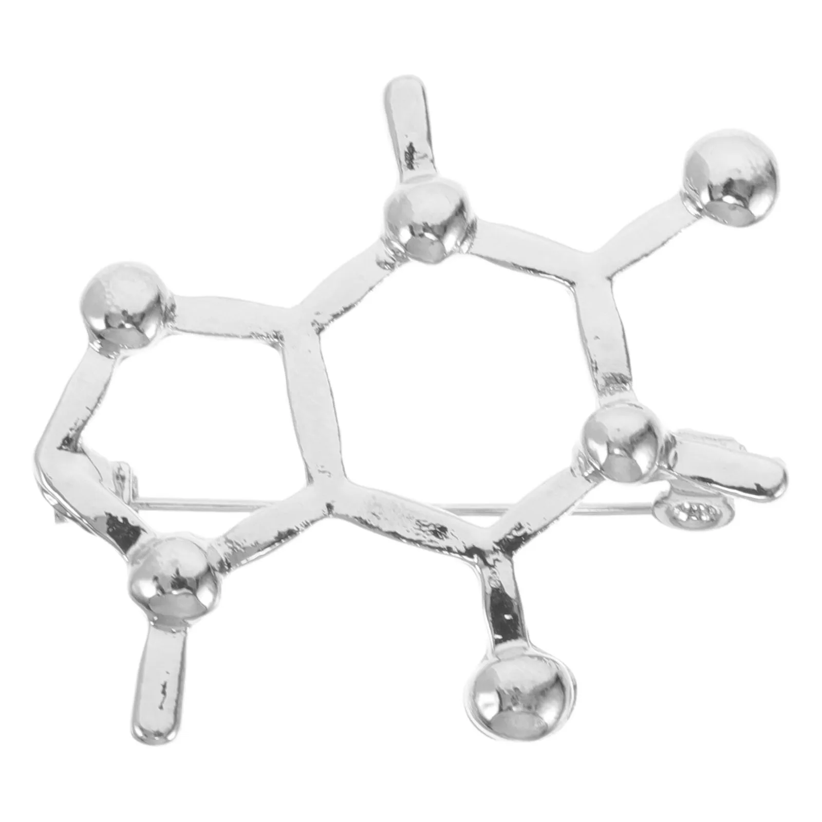 Molecular Brooch Zinc Alloy Clothes Pins Exquisite Jewelry Accessories Chemisty Shape Science Theme Student Gift