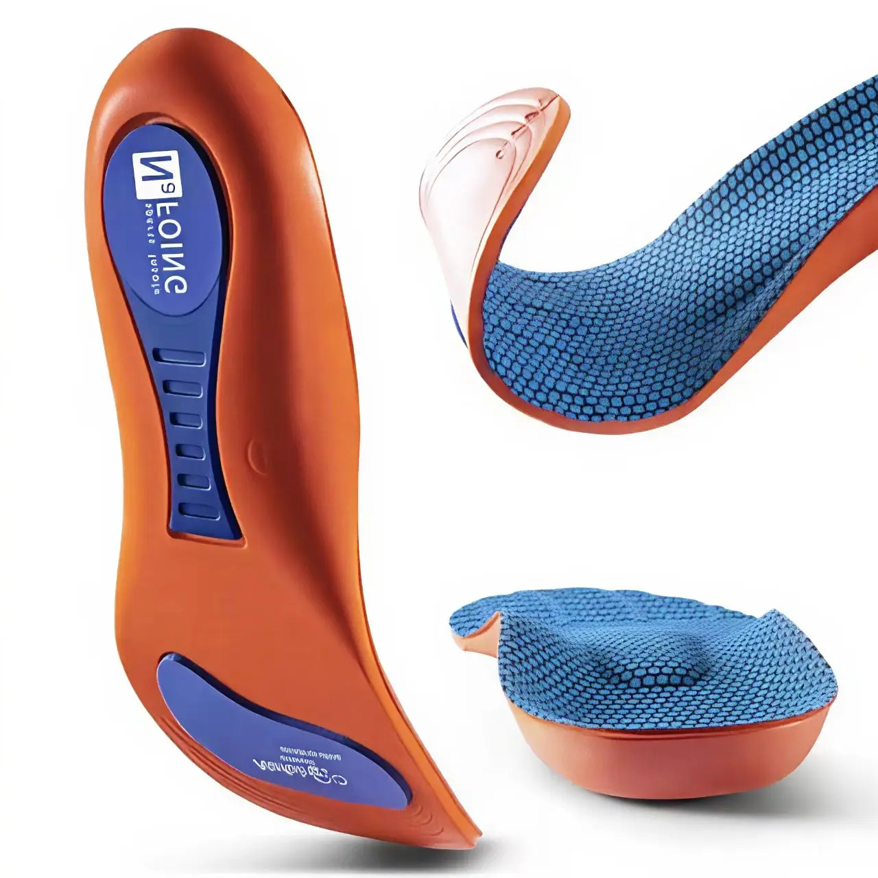 Sommer Unisex Sport Stoßdämpfende Einlegesohle Weiche Komfortable Schweißabsorbierende und Atmungsaktive Polster-Einlegesohle mit Gewölbestütze