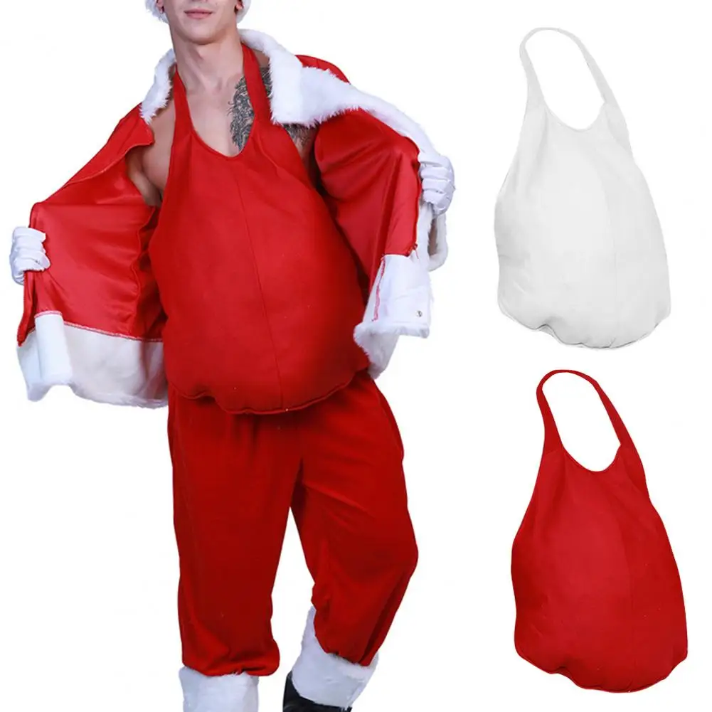 Imitation Belly  All Match   Christmas Imitation Belly Pure Color Good Touch Xmas Fake Belly