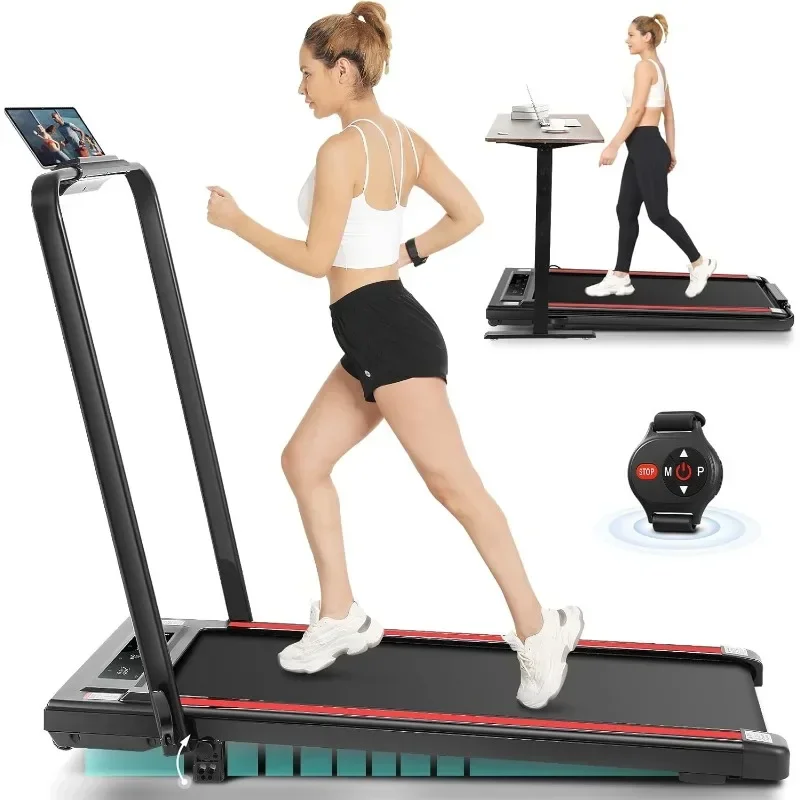 

ANCHEER Folding,Incline,Walking Pad Treadmill Under Desk for Home Office, Portable,Remote Control,Installation-Free