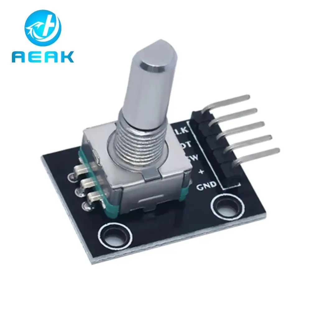 Rotary Encoder Module for Arduino Brick Sensor Development Round Audio Rotating Potentiometer Knob Cap EC11