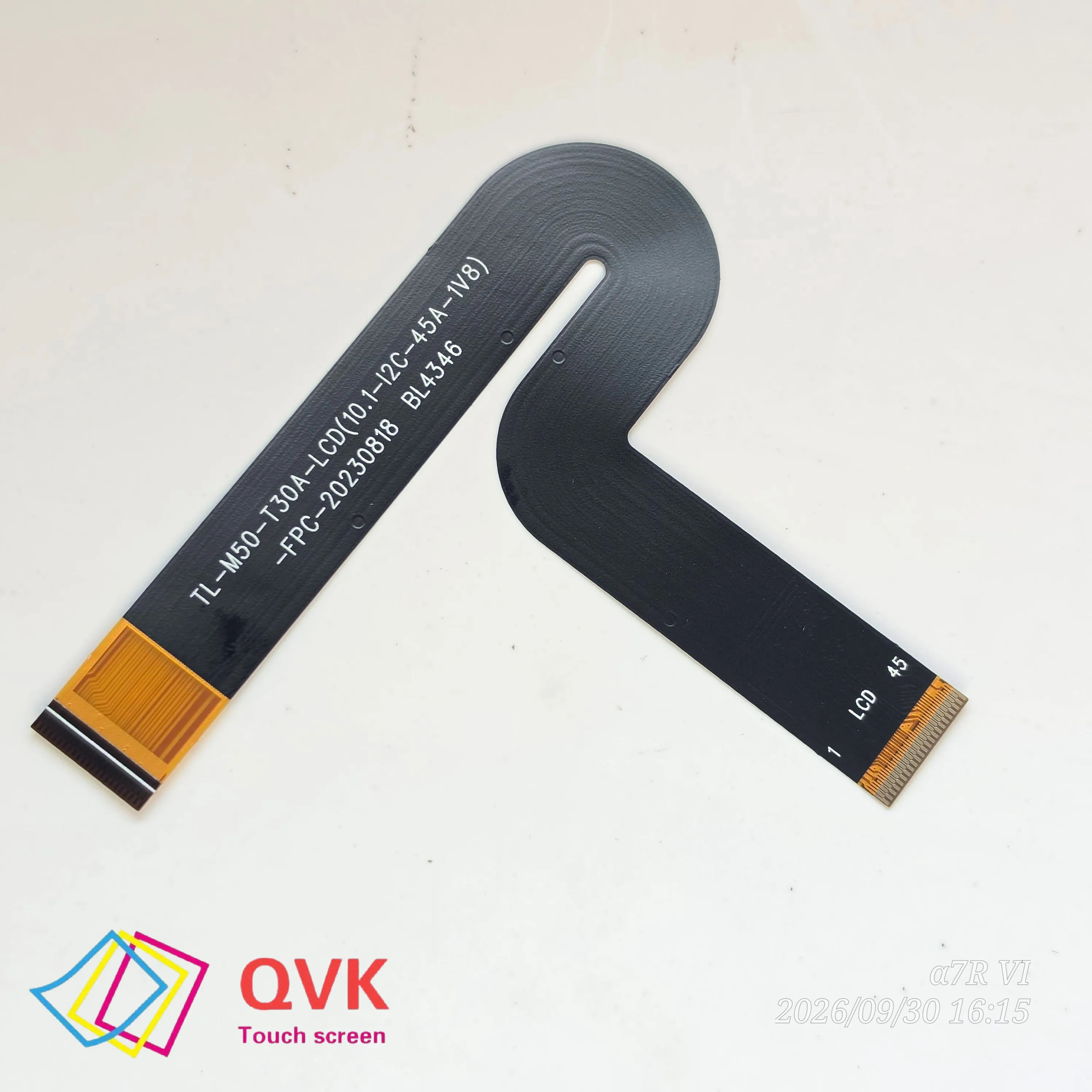 10.1 Inch Tablet PC LCD FPC Flex Cable BL4346 TL-M50-T30A-LCD(10.1-I2C-45A-1V8)-FPC-20230818 Display Matrix with Motherboard