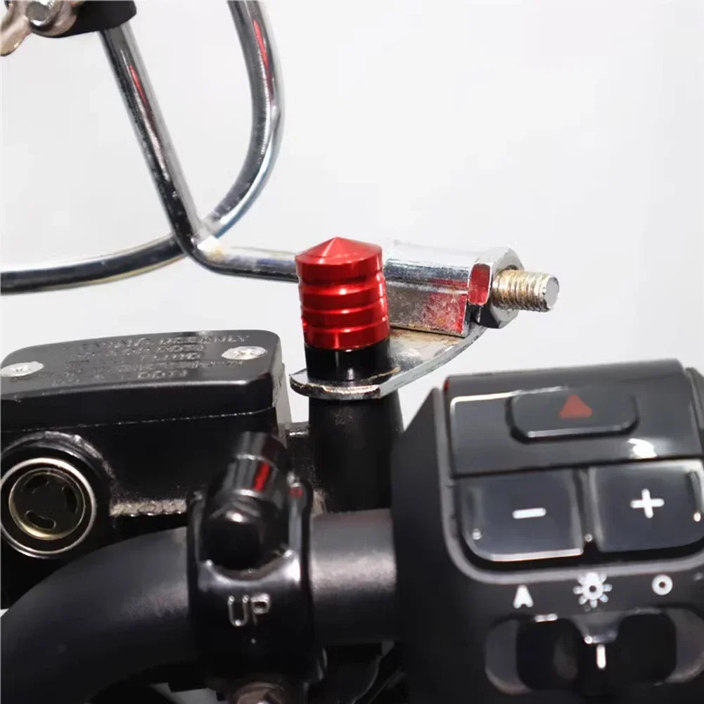 2Pcs M8 M10 Motorcycle CNC Aluminum Rear View Mirror Screws Hole Plugs Screws Rearview Mirror Anti-Rust Holder Screw