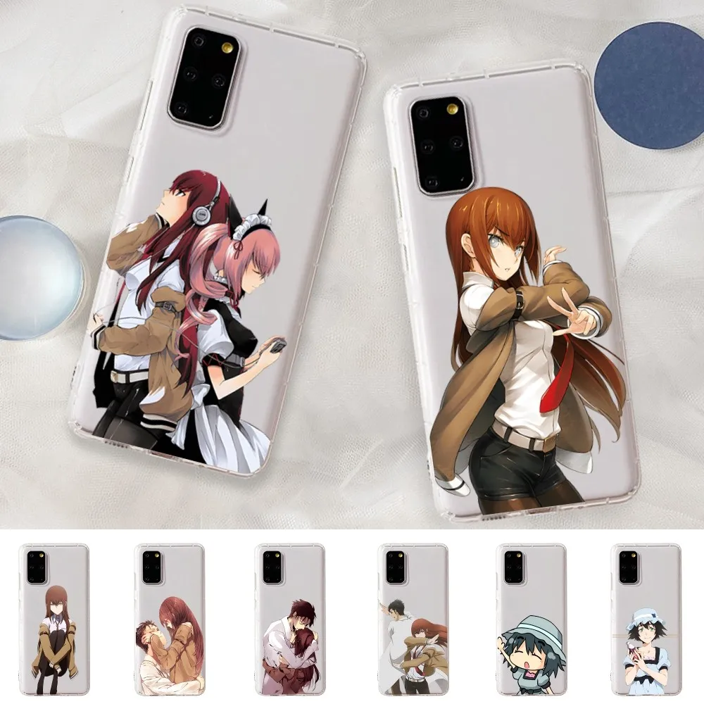 Steins Gate Okabe Anime Phone Case for Samsung A12 21 30 31 51 52 70 71 for Redmi8 9 10 for Honor10 70 50 Clear Case