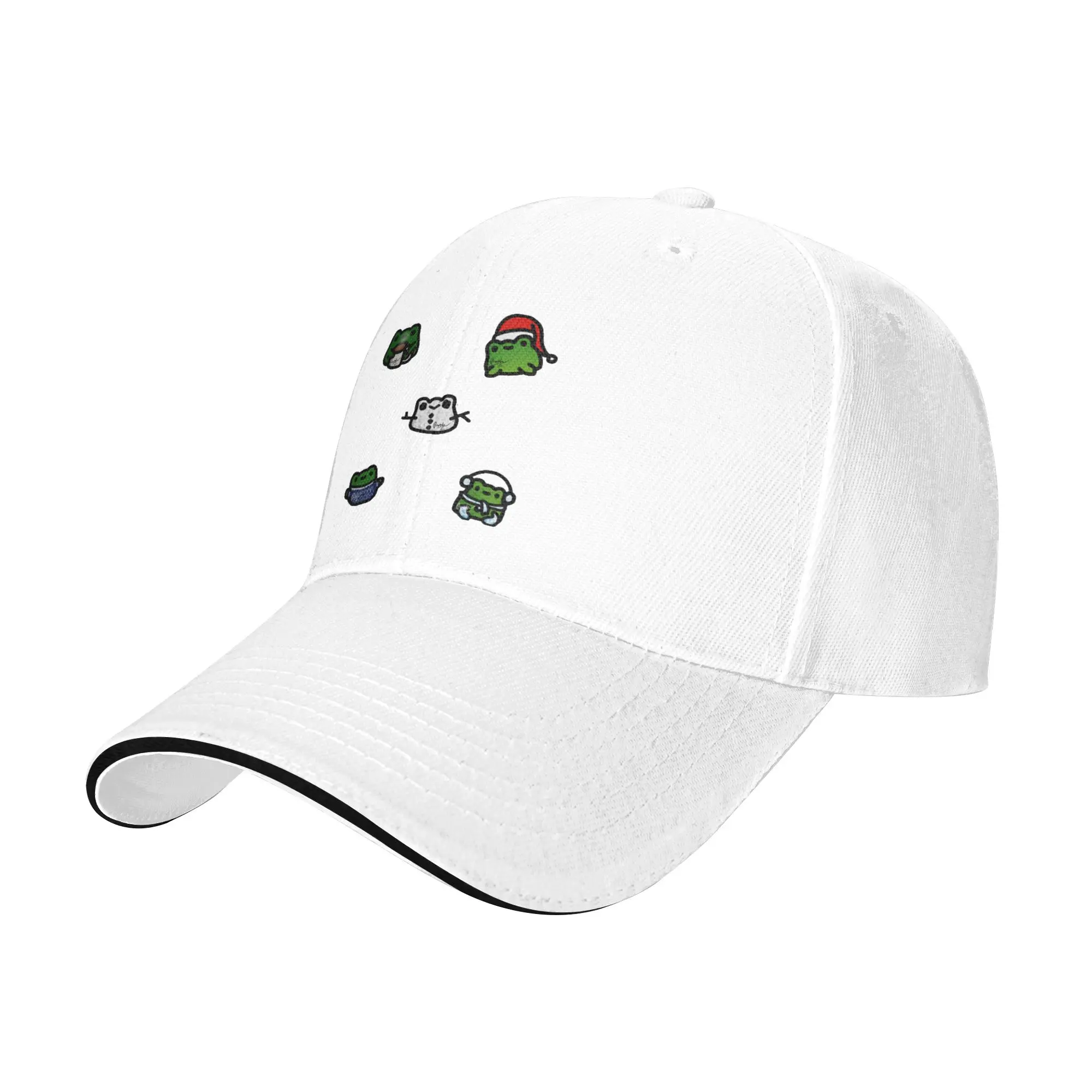 Christmas Frogs Doodle Gift For Children Men Women A Baseball Cap Hat
