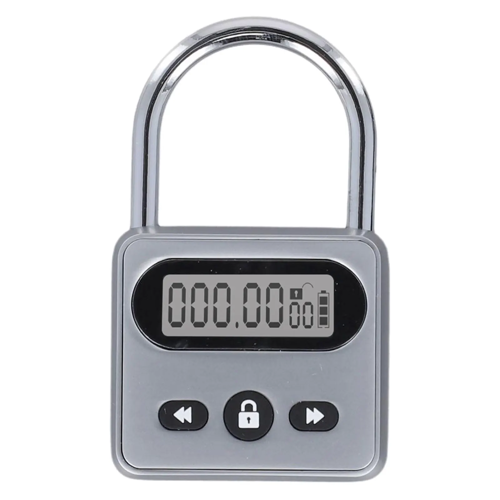 Sleek Design Electronic Timer Lock Made from Metal Material Featuring an Intuitive LCD Display and Alarm System