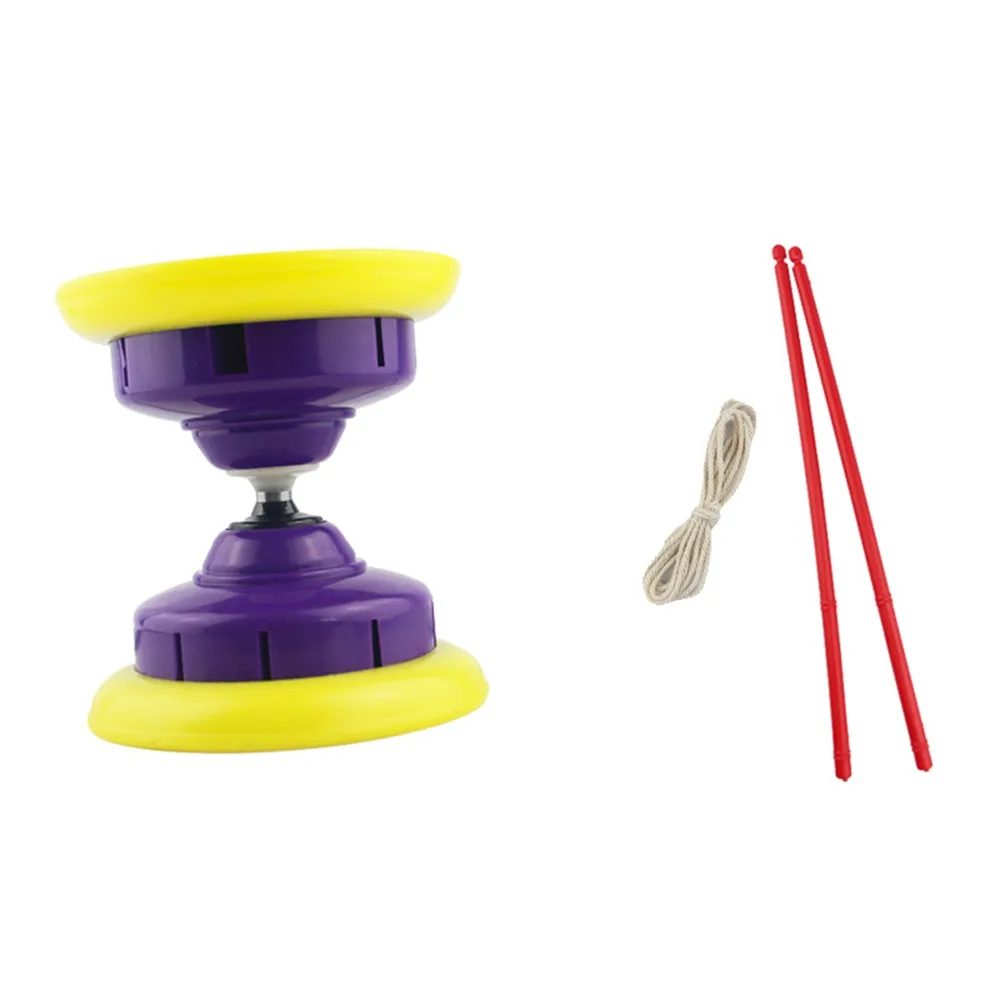

Portable Leather Chinese Diabolo Soft Bowl Shape Chinese Yoyo Diabolo Set Thicken Diabolo Toy Outdoor