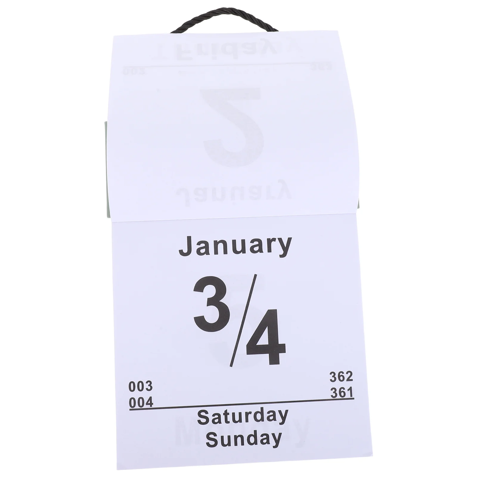 

English Tear-Off Calendar Desktop Daily Planner Home Office Study Schedule Memo Organizer Essential Gift