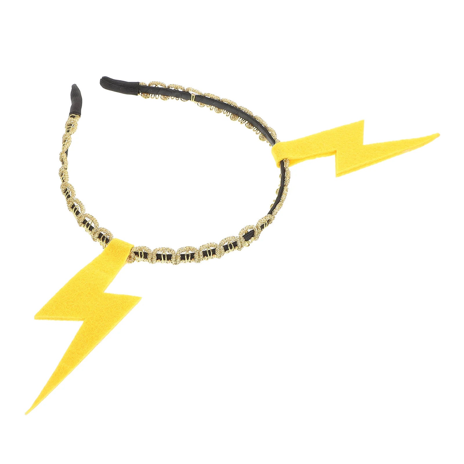 

Yellow Flash Headband Lightweight Party Headdress Adjustable Christmas Hair Hoop Performance Hair Accessories Party Headwear