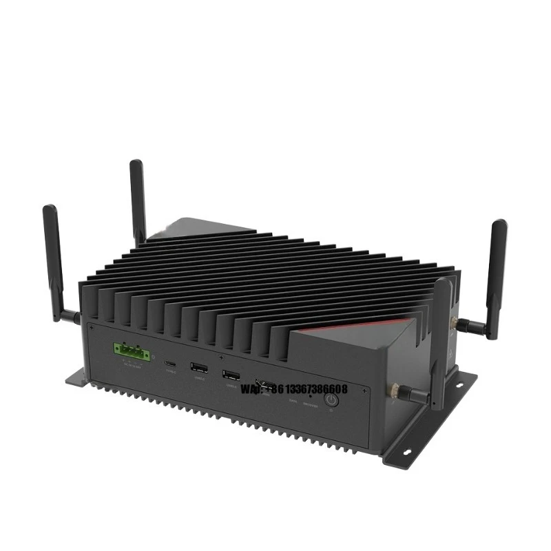 16G NV EA-B500 كمبيوتر صناعي بدون مروحة 100 TOPS خادم الأسهم لمعالجة الصور الذكاء الاصطناعي الكمبيوتر المدمج