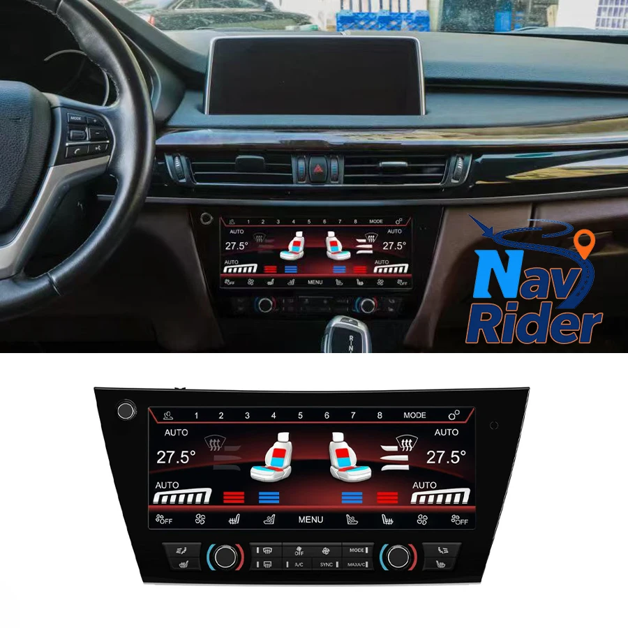 Para BMW 5 Series X5 X6 F15 F16 2014-2018 pantalla de Control táctil de aire acondicionado tablero de clima de aire de 10,25 pulgadas Panel de aire acondicionado Digital