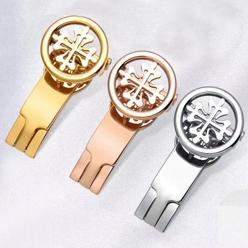 For Patek Philippe clasp Buckle Watch Stainless Steel Gold Silver Rosegold 18mm 20mm Watchbands strap Clasp Belt buckle Folding