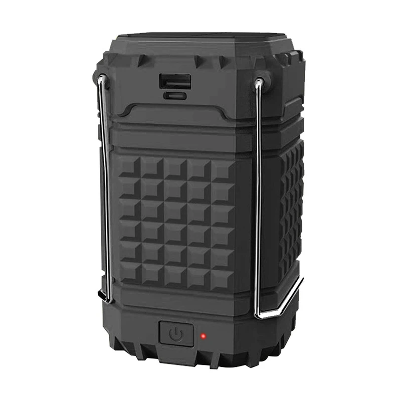 

DW-Camping Lantern Rechargeable Solar Lanterns Lights Battery Powered LED for Power Outages