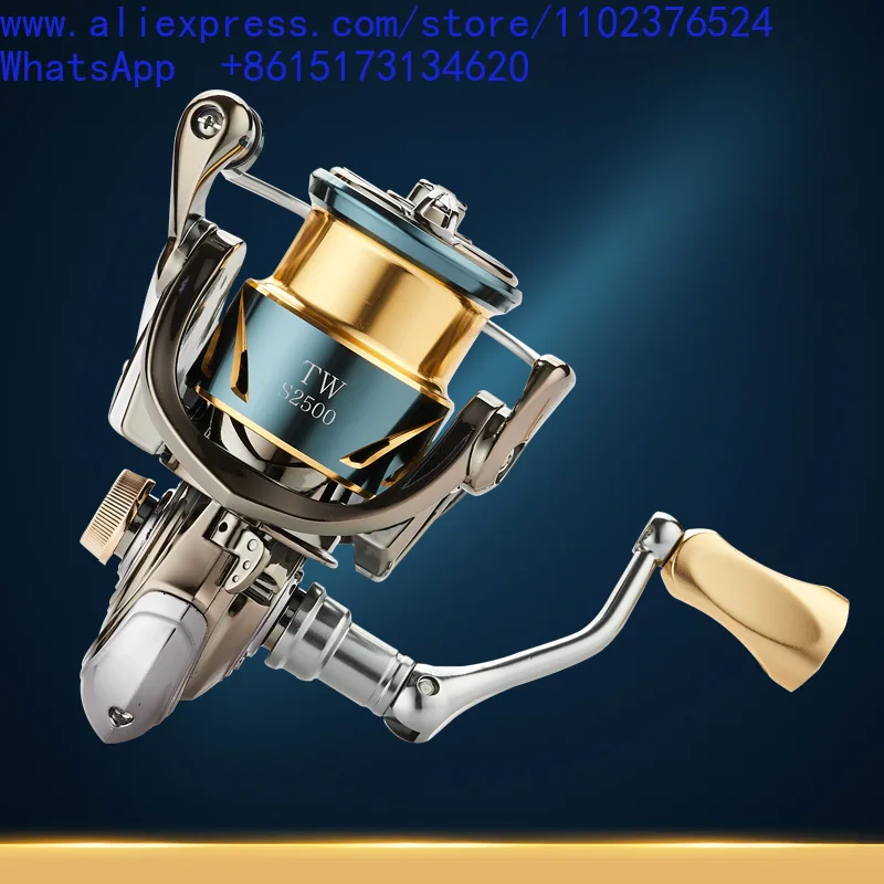 2Pcs all-metal Luya spinning wheel, no gap, shallow line cup, anti-seawater far-casting horse mouth wheel