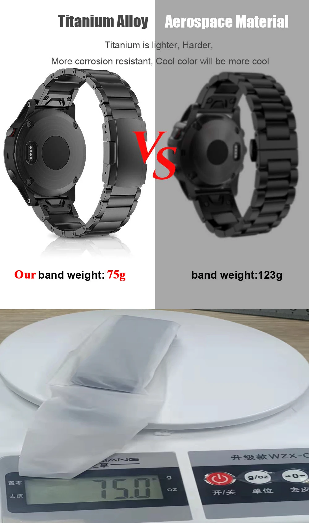 22 26mm Titanium Alloy Strap For Garmin Fenix 7X 7 5 5X Plus 6X 6 Pro 3 HR Enduro Epix Gen 2 Metal Watchband Quickfit Bracelet