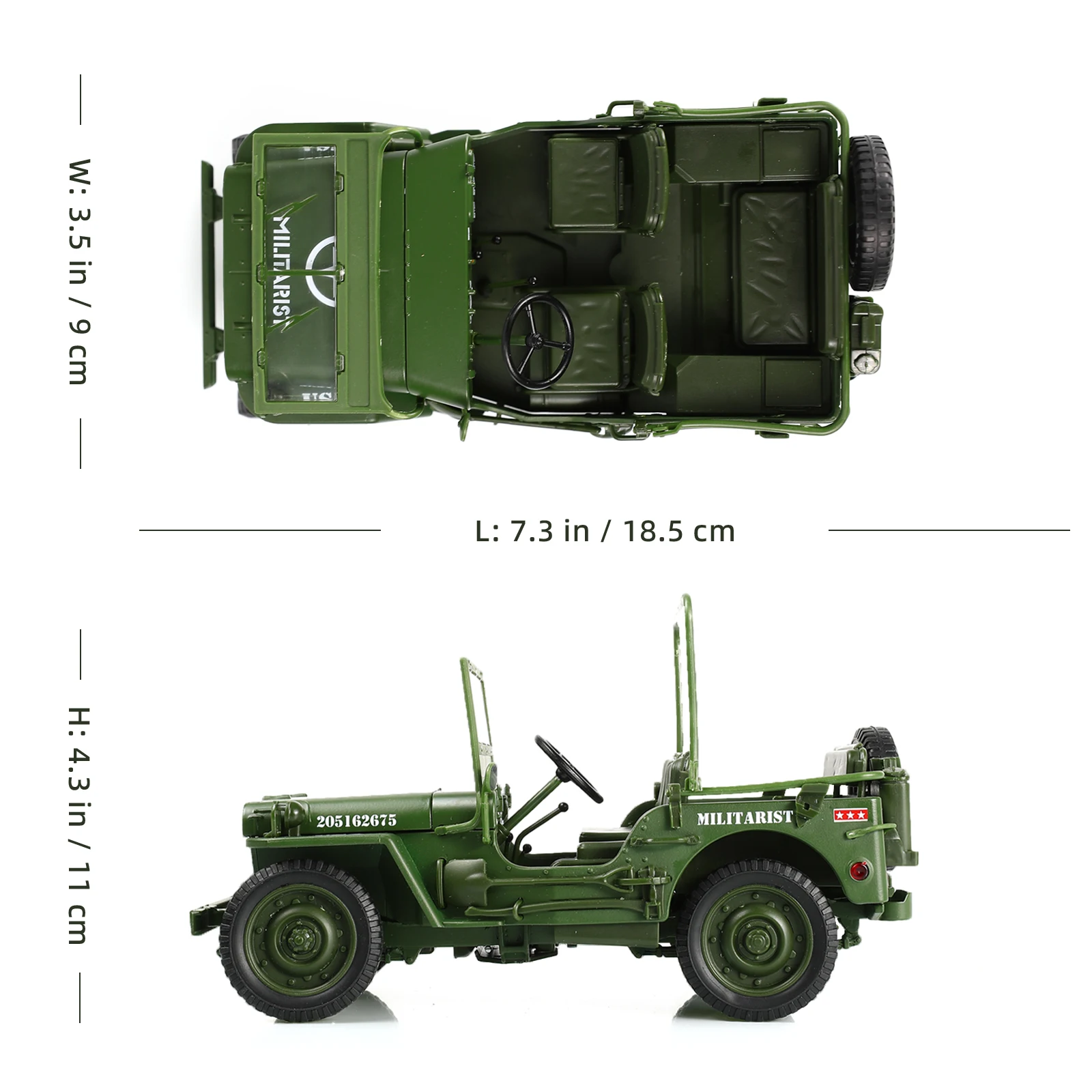 1:18 Battlefield Off-Road Vehicle Model Toy Diecast Mil. Replica Detailed Display Collector Enthusiast Xmas Bday Gift Man Boy