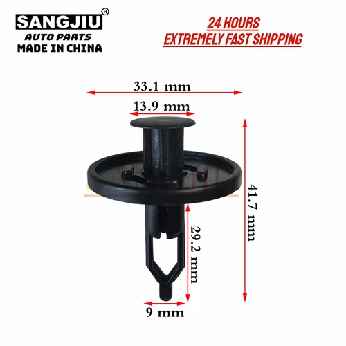 10 Uds. Compatible con Clips de cubierta de parachoques Toyota Fortuner Hilux Vigo Revo 52161-0K050