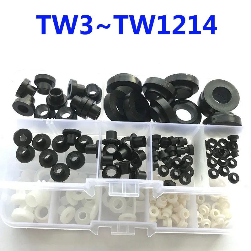 T-Type Washer Nylon Transistor Gasket The Step T-Type Plastic Washer Black White Insulation Spacer Screw Thread Protector Kit