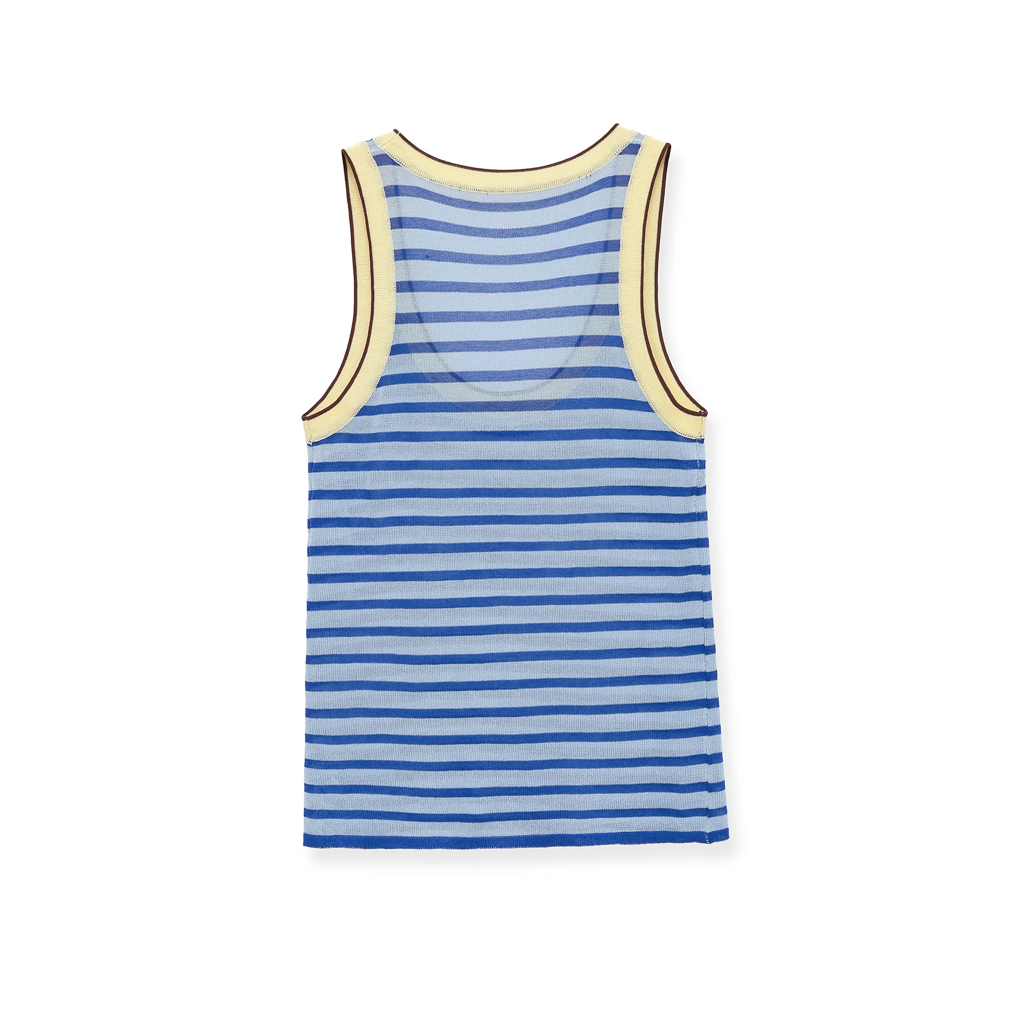Damen Sommer Gestreiftes Tanktop Gestrickte Shirts U-Ausschnitt Lässiges Basic Elastisches Top Sexy Ärmelloses Modisches Dünnes Camisole – Detail 3