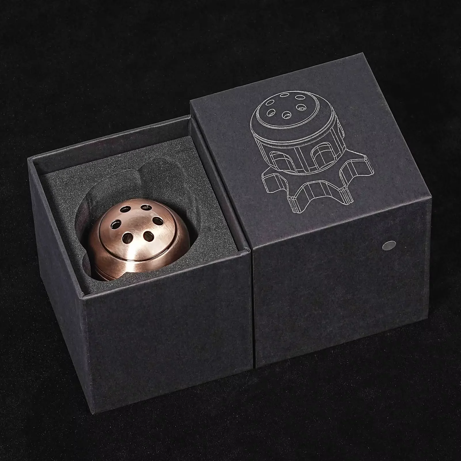 

7Pcs DND Dice Bronze Metal Revolver Dice Shaped TRPG D&D Board Games Dungeons Dragons TRPG Polyhedral Digital Dice Table Game