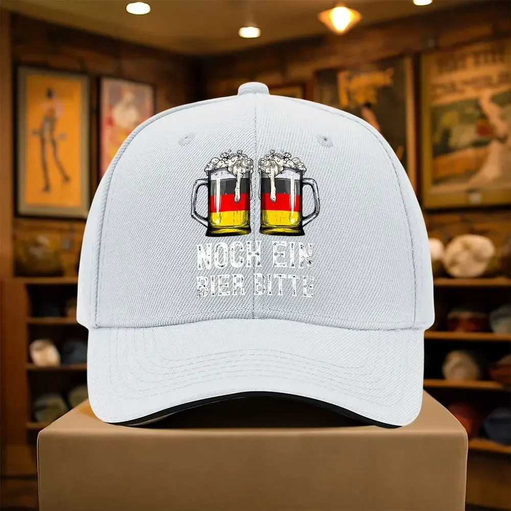 1pc Casual Fashion German Beer Print Baseball Cap | Ideal For Beach, City Walks, And Summer Style, Available In Multiple Colors,
