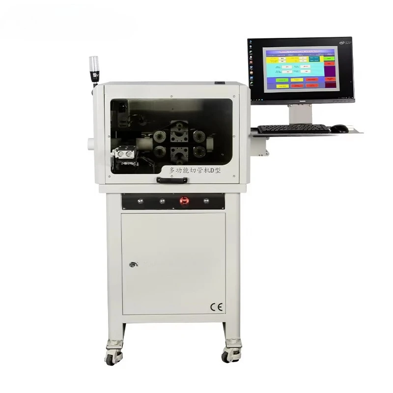 Premium  EW-12F Automatic Electrical Flexible Conduit Bellows Corrugated Tube Cutter Plastic Hose Pvc Pipe Cutting Machine