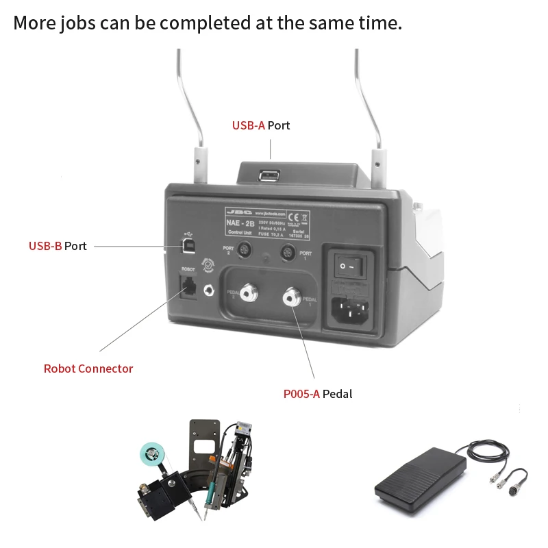 Stazione di saldatura originale JBC NANE-2C attrezzatura per saldatura di rilavorazione Nano Duplex utilizzare punte per saldatore C115 telefono