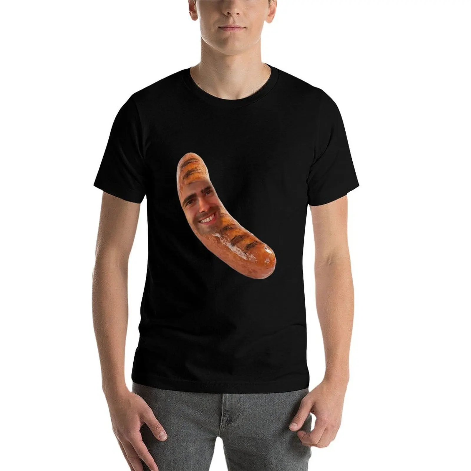 

Sausage T-Shirt man t shirts for men t shirts cotton 100% t shirts for man cotton T-Shirt