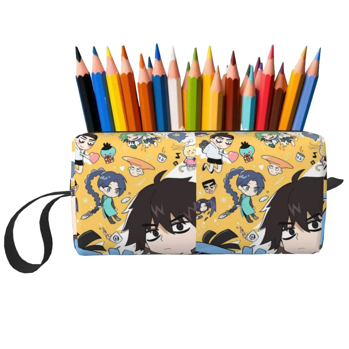 Scissor Seven Action Manga Cartoon Pencil Case for Studen Pen Box Pencil Bag Stationery Supplies Women Cosmetic Bag