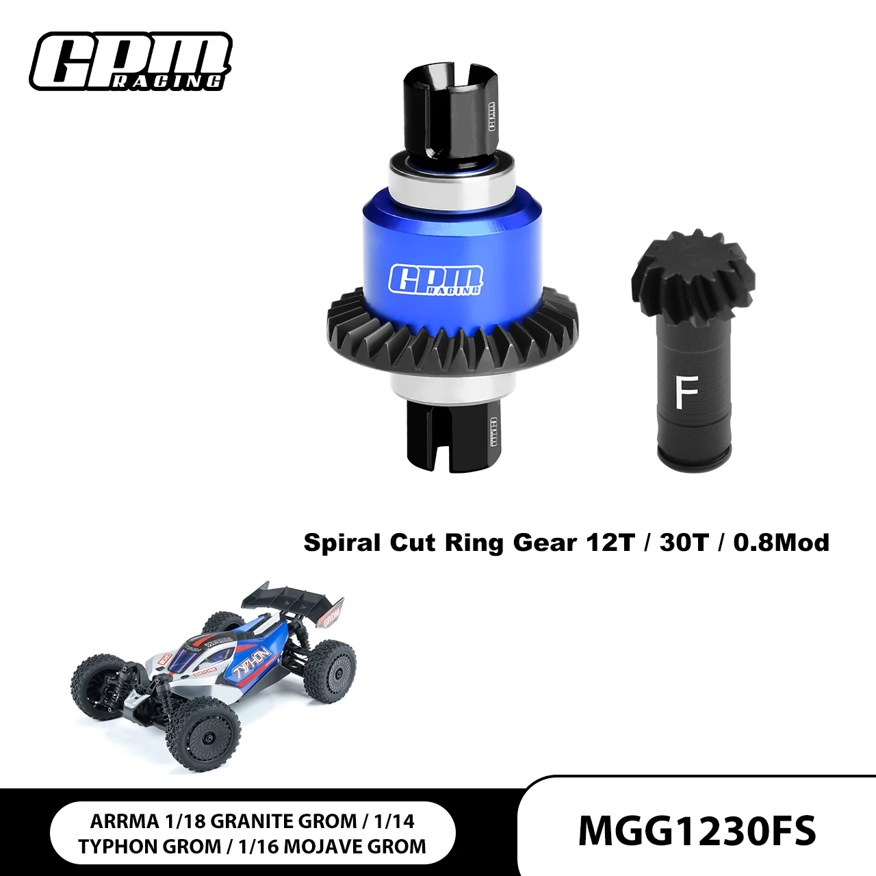 

GPM 4140 Карбоновая СТАЛЬ + КОМПЛЕКТ ПЕРЕДНЬОГО/ЗАДНЕГО СПЛАВА 7075, ДИФФЕРЕНЦИАЛЬНАЯ ПЕРЕДАЧА 12/30 зуб. Для ARRMA 1/18 4WD TRUCK-ARA2102GRANITE