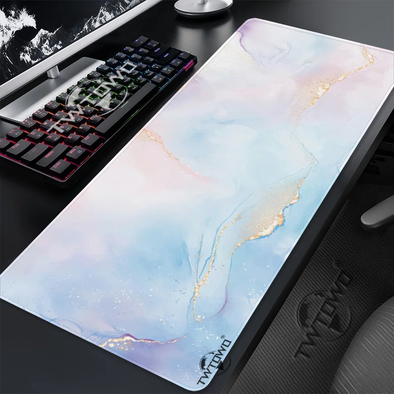 Pastel Fluid Art Mouse Pad Gaming printon demand Large Home HD Mousepad XXL Office Soft Office Accessories Desktop Mouse Pad