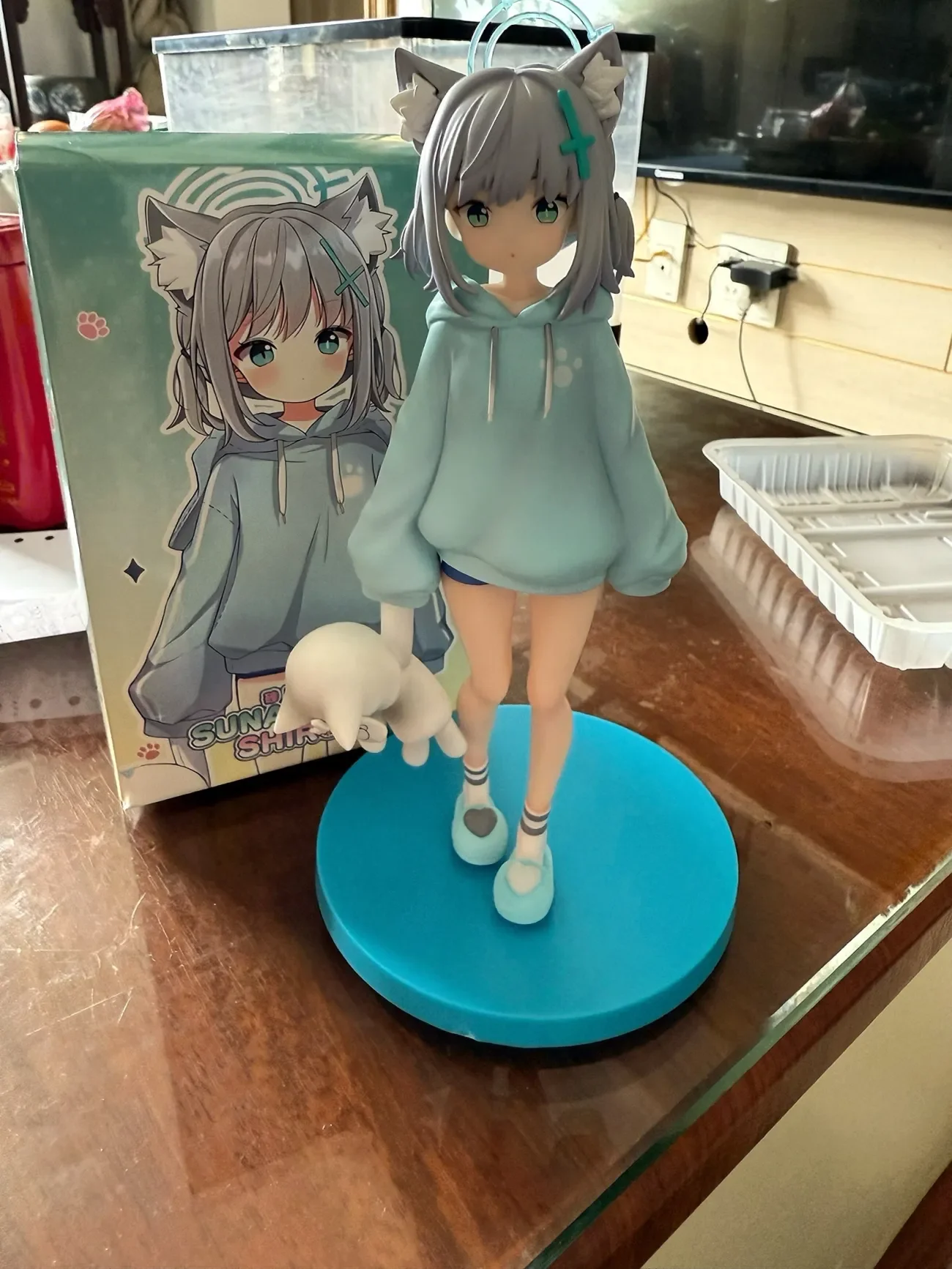 Gorące 20cm Blue Archive Sunaookami Shiroko Piżama Figurki Anime Modele do Gier Statuetki Modelki Dziewczynki Chłopiec Kolekcjonerskie Zabawki Ozdoba Lalka