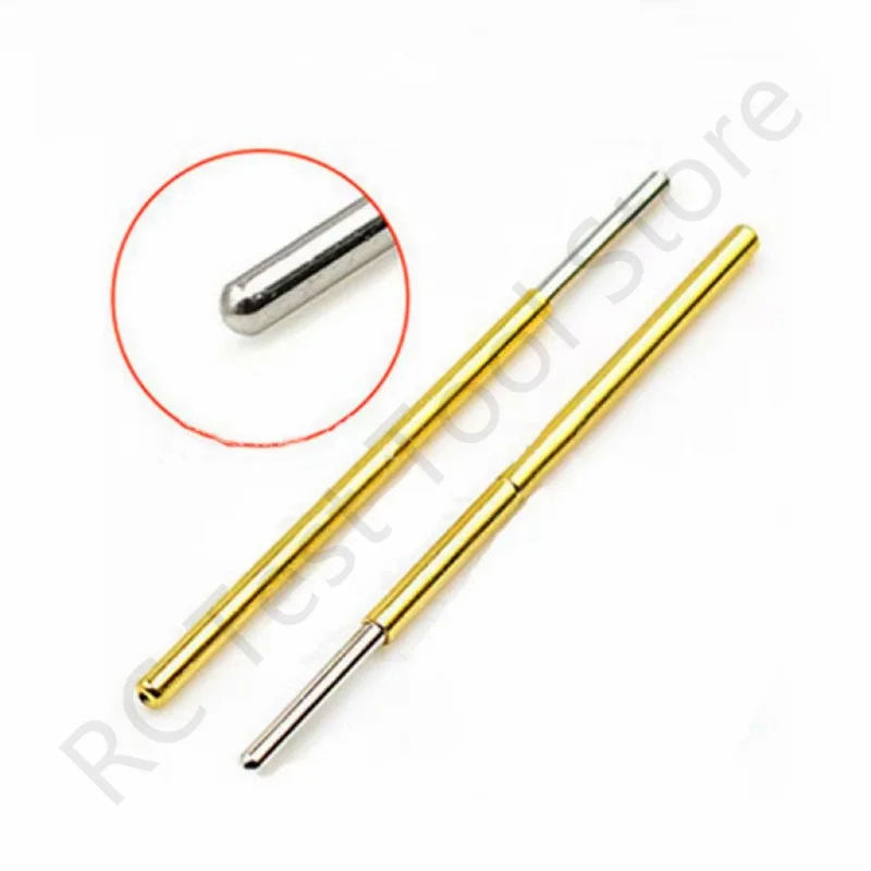 20/100PCS PL75-J1 20g Spring Test Probe Test Pin Pogo Pin PL75-J Electric PCB Test Tool 0.74/1.02/33.35mm Needle Round Tip Head