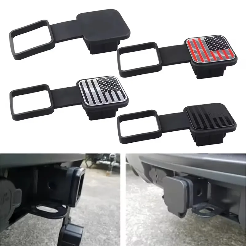 Trailer Hitch Receiver Cover Plug Rubber Tow Plug Tube Cap Protector for Mercedes Toyota Jeep Ford Chevrolet RAM Dodge