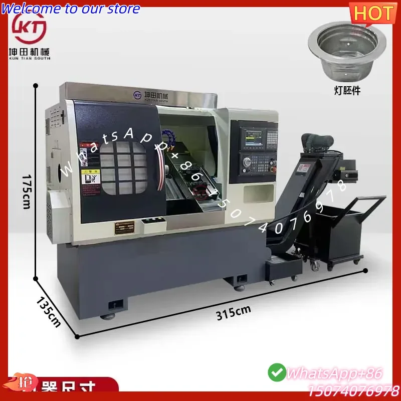 2026 Small numerical control lathe 36/ automatic cutter machine CNC inclined rail horizontal power head high precision