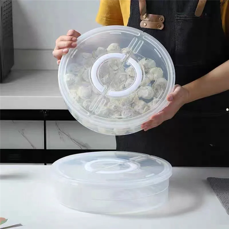 Plastic Pie Box With Lid Fresh-Keeping Box Pie Box With Handle Pie Box Suitable For Transport-AT64
