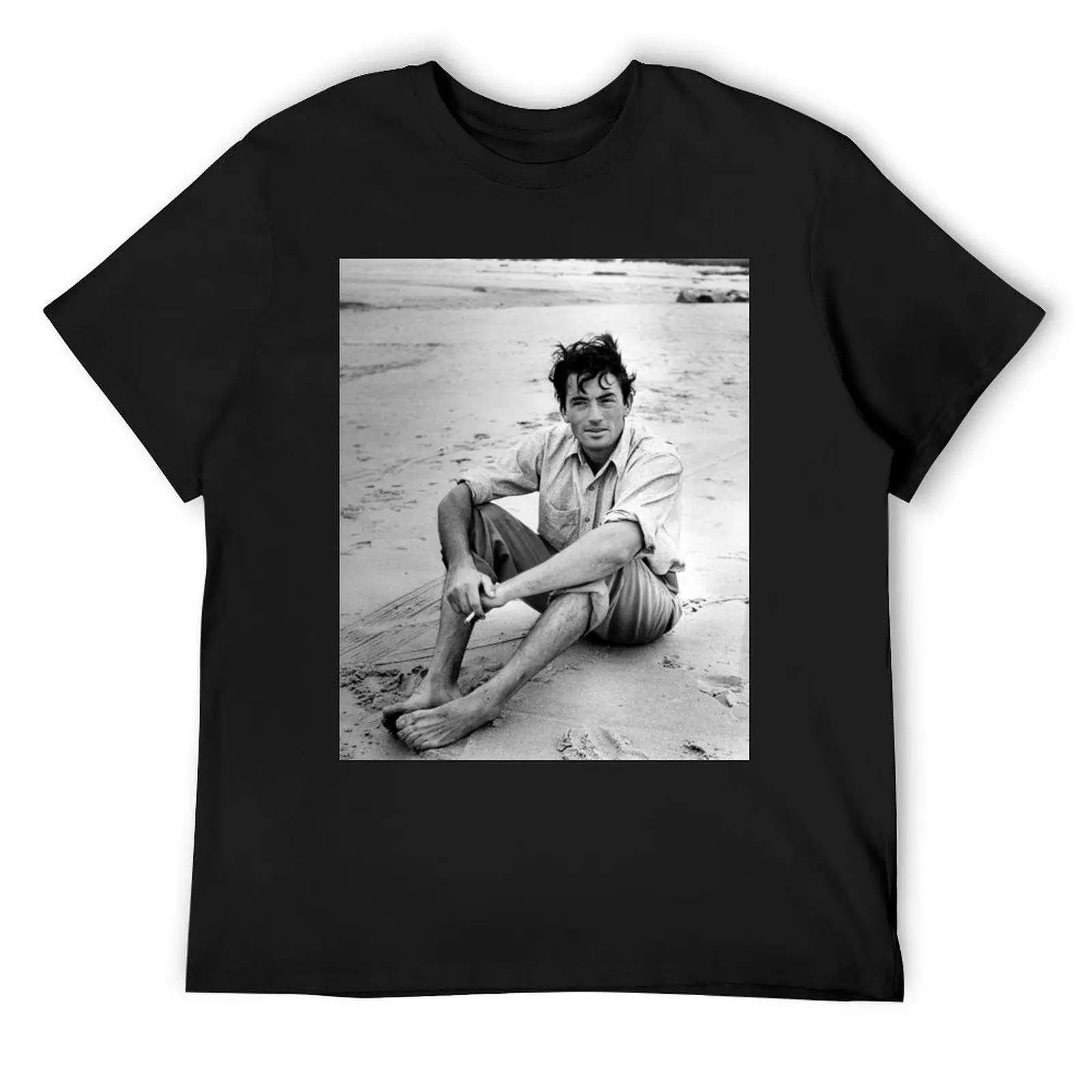 Gregory Peck on the Beach T-Shirt shirts graphic tees anime t shirts boys whites hippie clothes funny t shirts for men