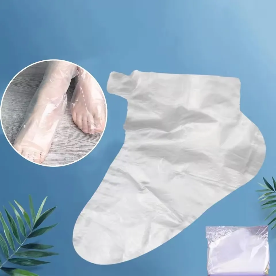 100pcs/pack Disposable Foot Mask Cover,Transparent Foot Mask,Waterproof Foot Mask Cover