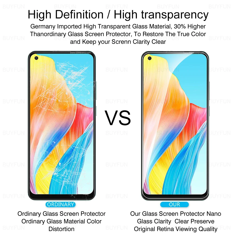 OppoA78 Glass 3Pcs For Oppo A78 4G Tempered Glass Orro Appo A58 A58x A98 5G OppoA98 A 78 98 58 78A Full Cover Screen Protector