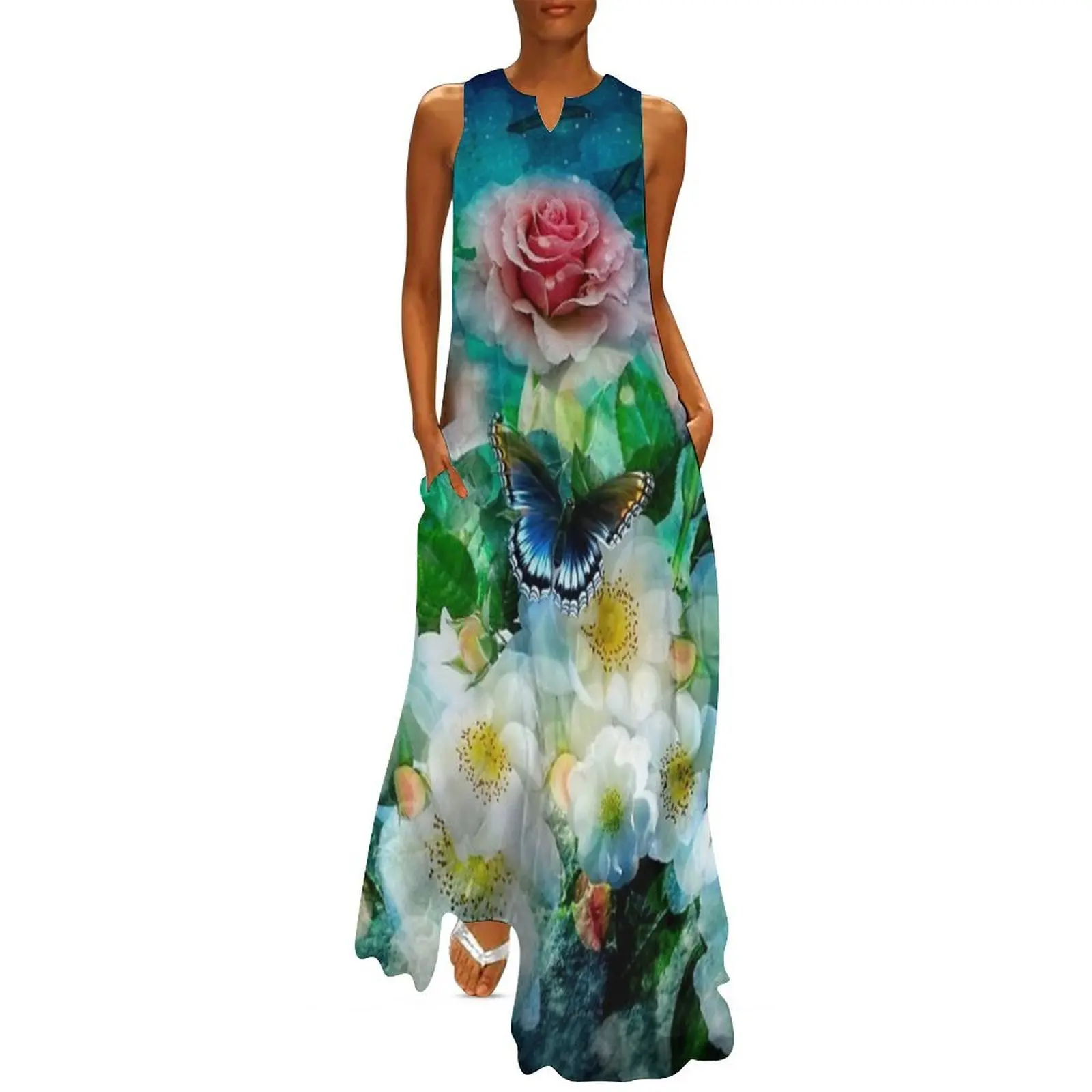 

Garden paradise Long Dress Party dresses for women Woman dresses women formal occasion dresses summer dress woman 2025