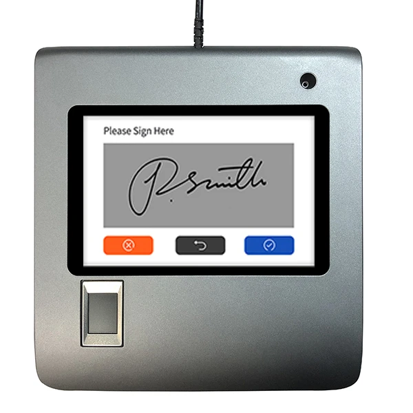 2026 5inch Electronic Digital LCD Fingerprint Signature Pad Panel With SDK For Bank Government Paperless Signature
