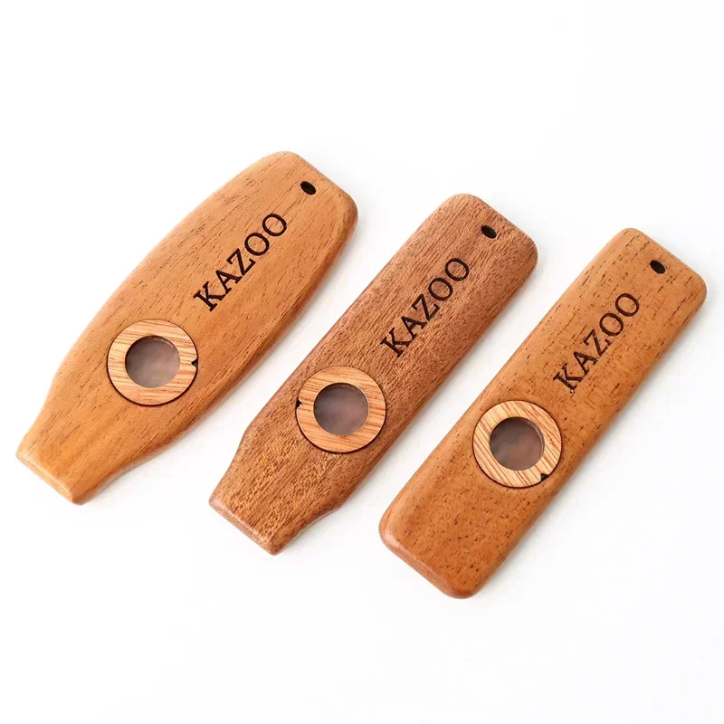 

Wood Harmonica Portable Classic Wooden Kazoo Guitar Ukulele Accompaniment Musical Instrument for Kids Beginner Gift