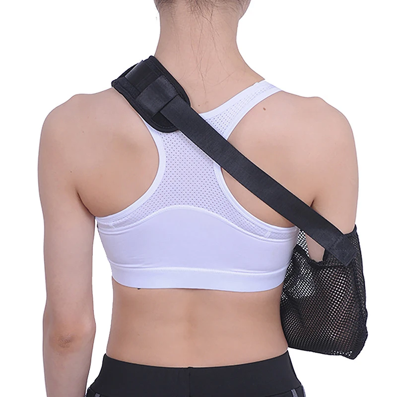 Ademende Arm Sling Verstelbare Steun Riem Lichtgewicht Immobilisator Voor Letsel Schouder Elleboog Pols Rotator Cuff Dames En Heren