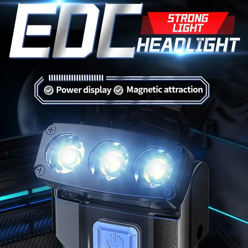 Luci impermeabili per esterni Torcia portatile per attrezzatura da esterno antipolvere ad alta luminosità con display per il campeggio