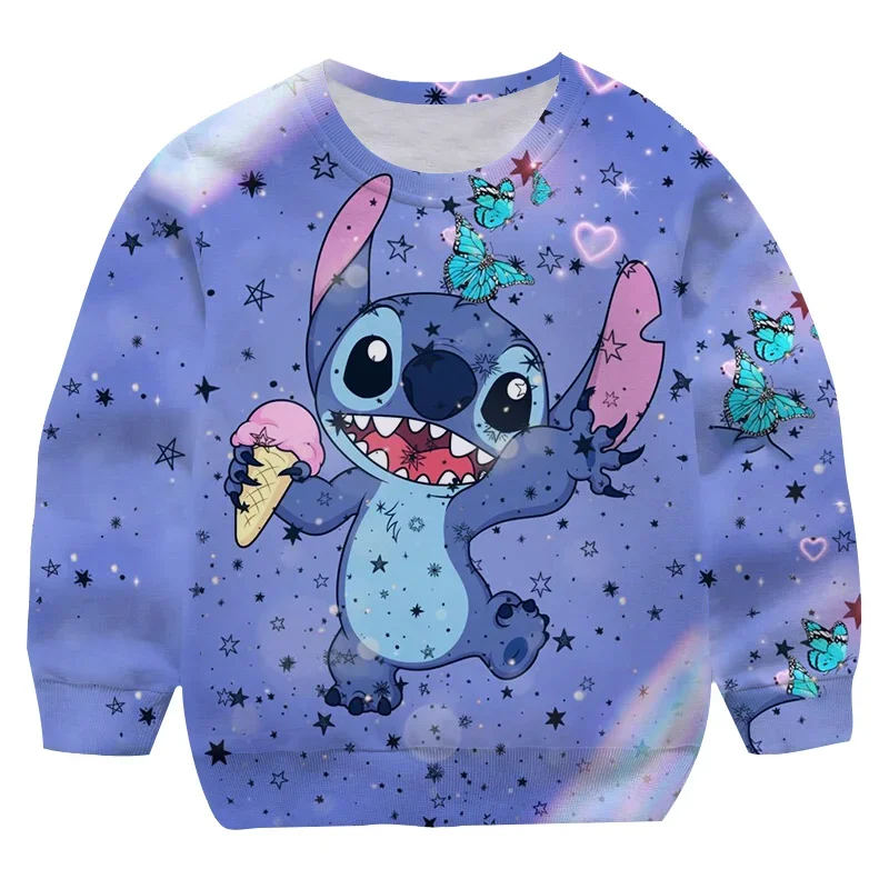 Kids Boy Stitch Sweatshirt For Toddler Girls Top Clothes Spring Long Sleeve Stitch Sweatshirt Children Clothes 1-14Y Boy Clothes