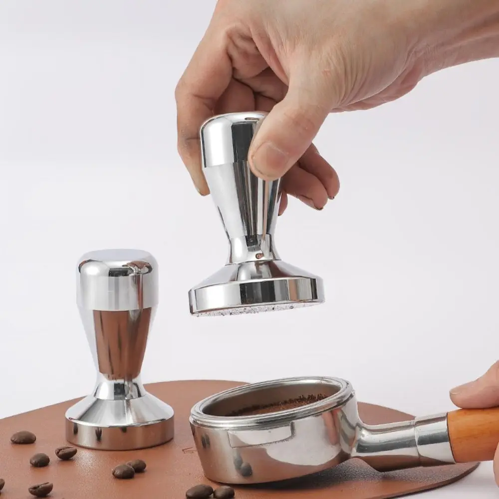 

51/53/58MM Stainless Steel Coffee Tamper Removable Polished Mirror Coffee Bean Press Flat Base Espresso Tamper Milk Tea Shop